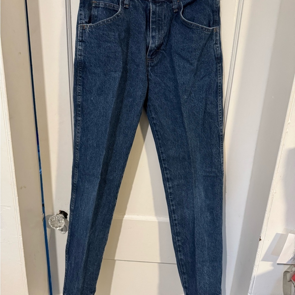 Rustler Blue Straight Jeans Classic Denim Style - Picture 2 of 4